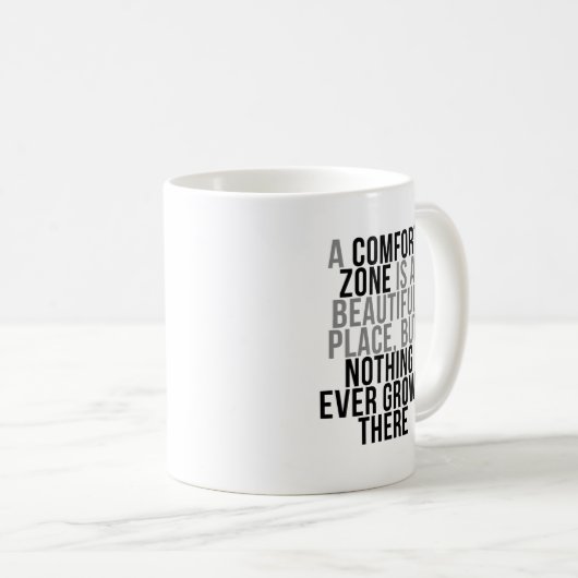 Mug Devis de zone de confort (Devant droit)
