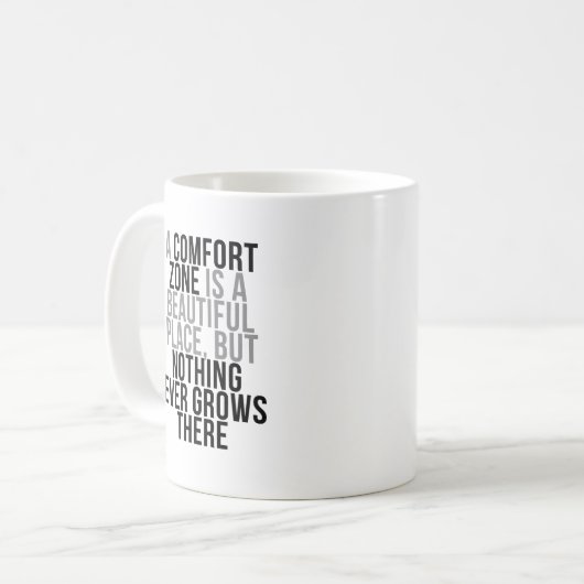 Mug Devis de zone de confort (Devant gauche)