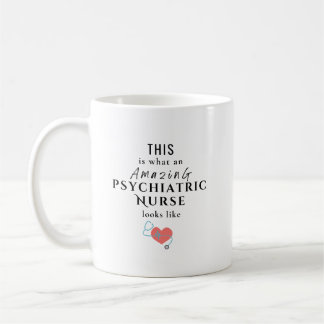 Mug Devis d'infirmière psychiatrique personnalisé avec