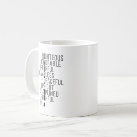 Mug Devis d'intégrité (Devant gauche)