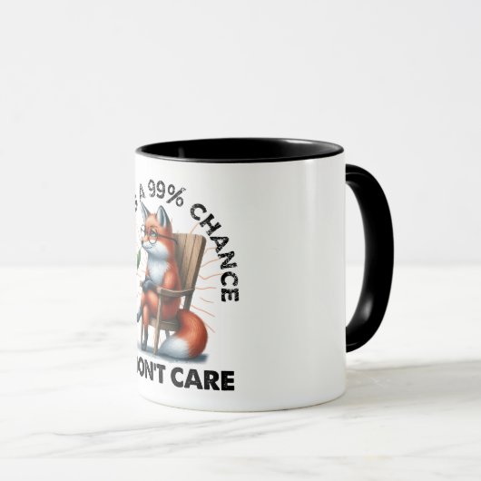Mug Devis drôle Fox (Devant droit)