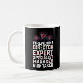 Mug Devis du responsable de Fireworks 4 juillet du pre (Gauche)