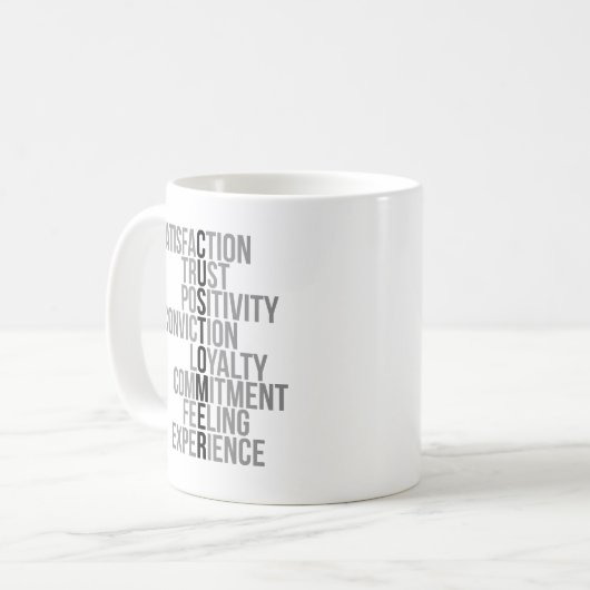 Mug Devis du service à la clientèle (Devant gauche)
