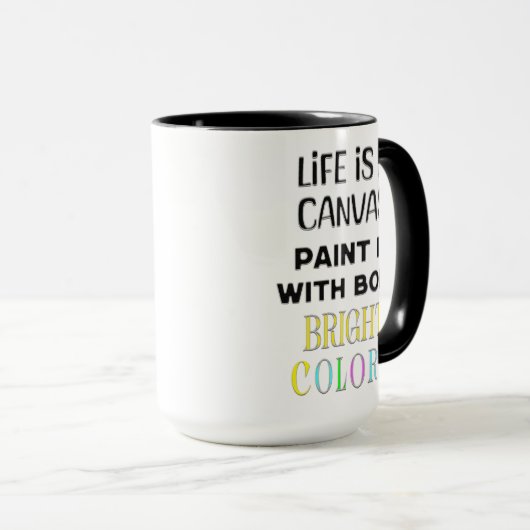 Mug Devis inspirant (Devant droit)