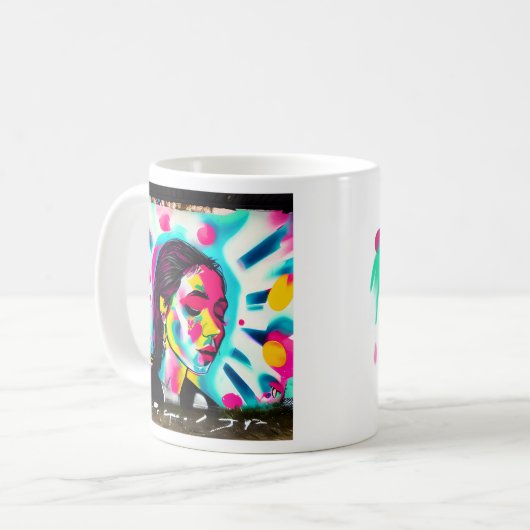 Mug Devis inspirant | Graffiti Art Woman (Devant gauche)