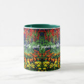 Mug Devis inspirant Jardin Fleur (Centre)