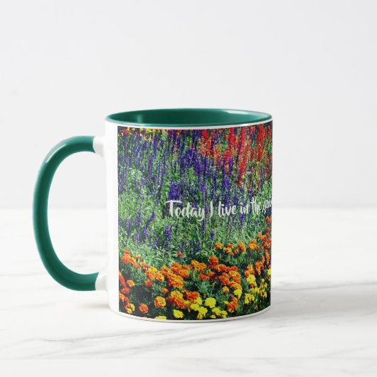 Mug Devis inspirant Jardin Fleur (Gauche)