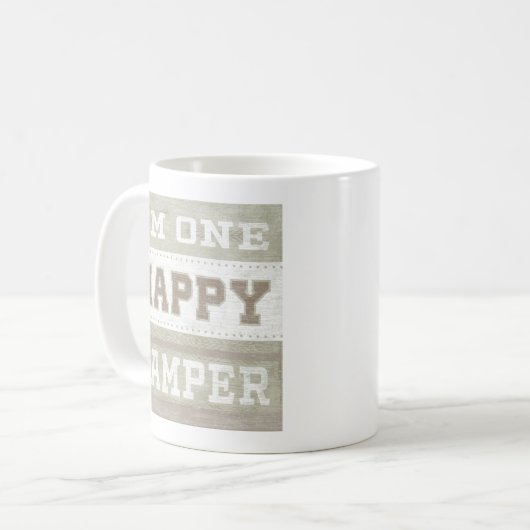 Mug Devis | Je suis un Camper heureux (Devant gauche)