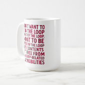 Mug Devis Libérer des responsabilités de boucle (Devant gauche)