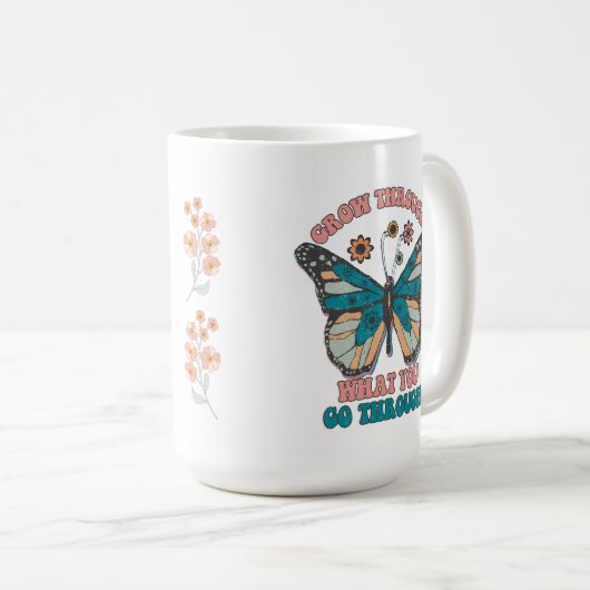 Mug Devis motivationnel (Devant droit)