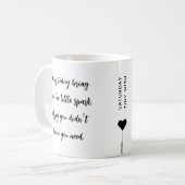 Mug Devis motivationnel personnalisé (Devant gauche)
