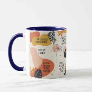 MUG DEVIS MOTIVATIONNELS CUSTOMISÉS ABSTRAITS