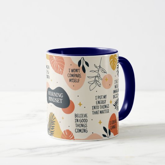 MUG DEVIS MOTIVATIONNELS CUSTOMISÉS ABSTRAITS (Devant droit)