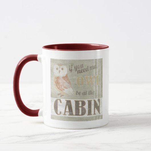Mug Devis | Owl Be Au Cabine (Gauche)