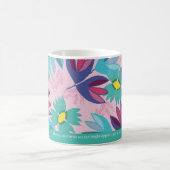 Mug devis personnalisé vert floral moderne crocus femi (Centre)