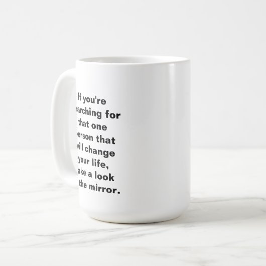 Mug Devis positif Go Getter Intention quotidienne (Devant gauche)