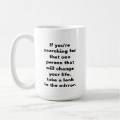 Mug Devis positif Go Getter Intention quotidienne (Gauche)