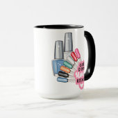 MUG DEVIS SALON DE MANUCURE STYLE (Devant droit)