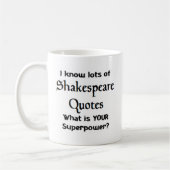Mug devis shakespeare (Gauche)