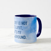 Mug Devis Sky de nom personnalisé (Devant droit)