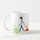 Mug Devis surmontant le coeur et la force (Gauche)