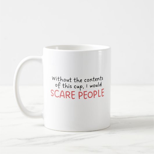 Mug Devis tendance Humour amusant (Gauche)