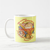 Mug Devise de professeur de géographie (Gauche)