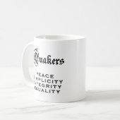 Mug Devise de quaker (Devant gauche)