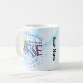 Mug Devise d'infirmière diplômée (Devant gauche)