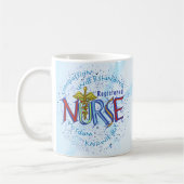 Mug Devise d'infirmière diplômée (Gauche)