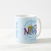 Mug Devise d'infirmière étudiante (Devant droit)