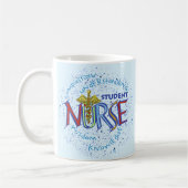 Mug Devise d'infirmière étudiante (Gauche)