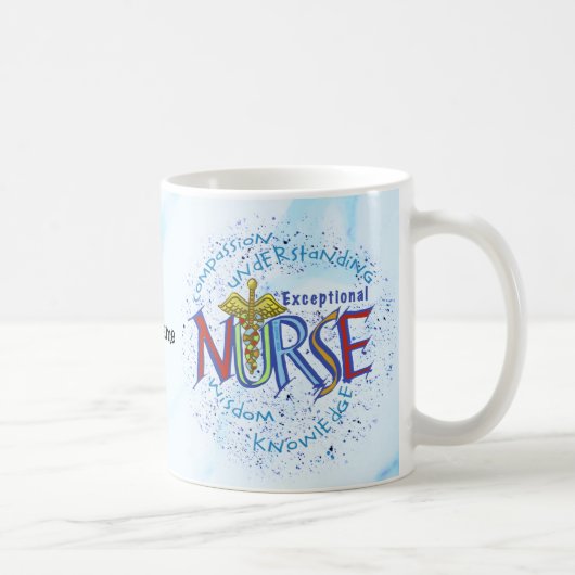 Mug Devise d'infirmière exceptionnelle (Droite)