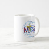 Mug Devise d'infirmière exceptionnelle (Devant droit)