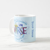 Mug Devise d'infirmière LPN (Devant gauche)