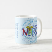 Mug Devise d'infirmière pédiatrique (Devant droit)
