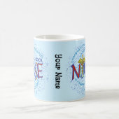 Mug Devise d'infirmière scolaire (Centre)