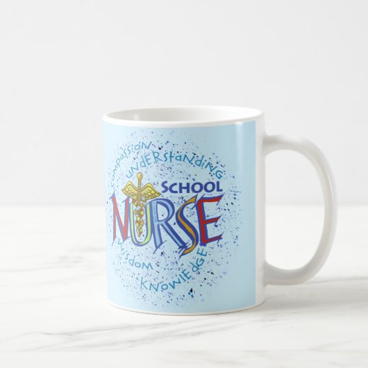 Mug Devise d'infirmière scolaire (Droite)