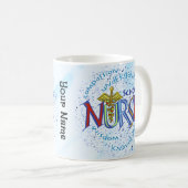Mug Devise d'infirmière scolaire (Devant droit)