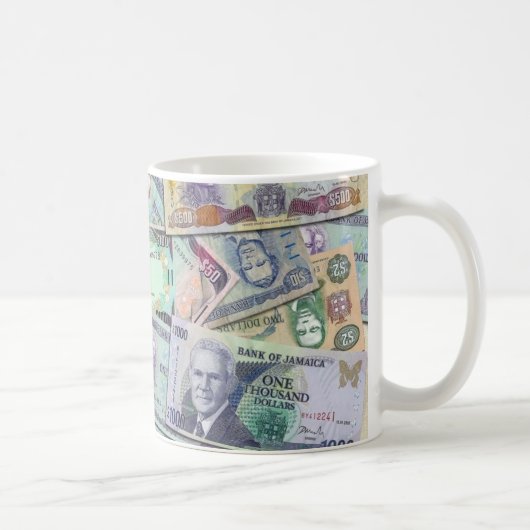 Mug Devise jamaïcaine - billets de banque (Droite)
