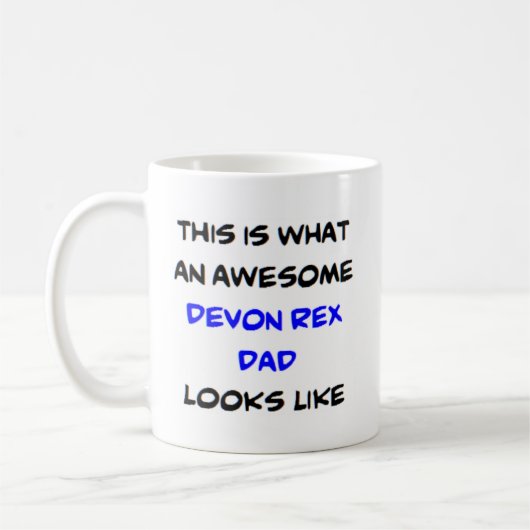 Mug devon rex papa, génial (Gauche)