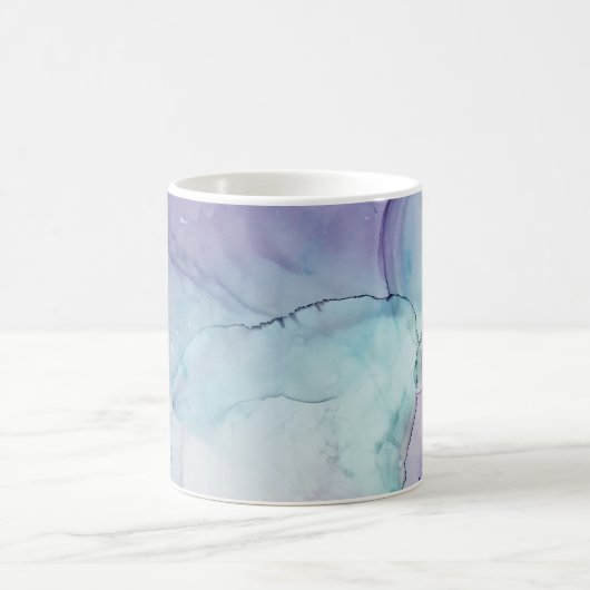 Mug Dévotion - art abstrait d'encre par Karen Ruane (Centre)