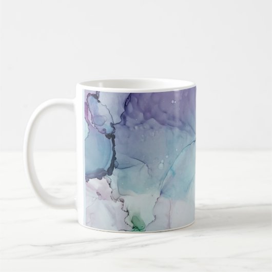 Mug Dévotion - art abstrait d'encre par Karen Ruane (Gauche)