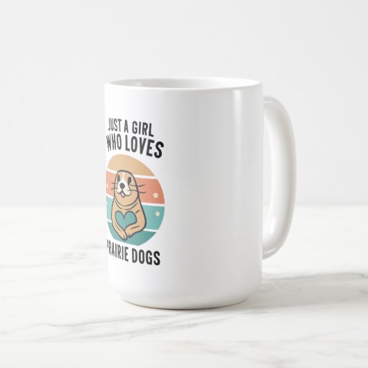 Mug Dévotion : Juste une fille qui aime les chiens des (Devant droit)