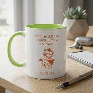 Mug Dévoué au plaisir du diction et aux discussions li