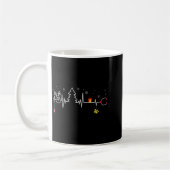 Mug Devoxtee Christmas Tree Heartbeat Funny Christmas  (Gauche)