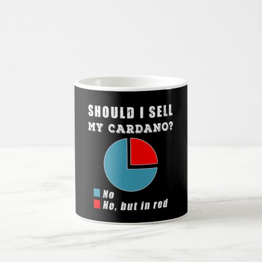 Mug Devrais-je vendre mon crypto de cardano piechart (Centre)