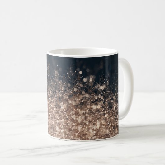 Mug Dew scintillant baisse dans les tons de la Terre (Devant droit)