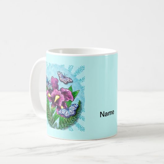 Mug Dewdrop Butterfly Iris (Devant gauche)