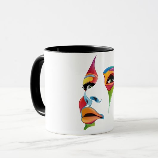 Mug d'expression Abstraite (Devant gauche)